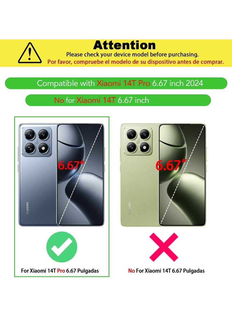 Case for Xiaomi 14T Pro 5G Clear Transparent Cover Soft Flexible TPU Back Cover with Reinforced Bumper Corner for Xiaomi 14T Pro 5G - Image 2