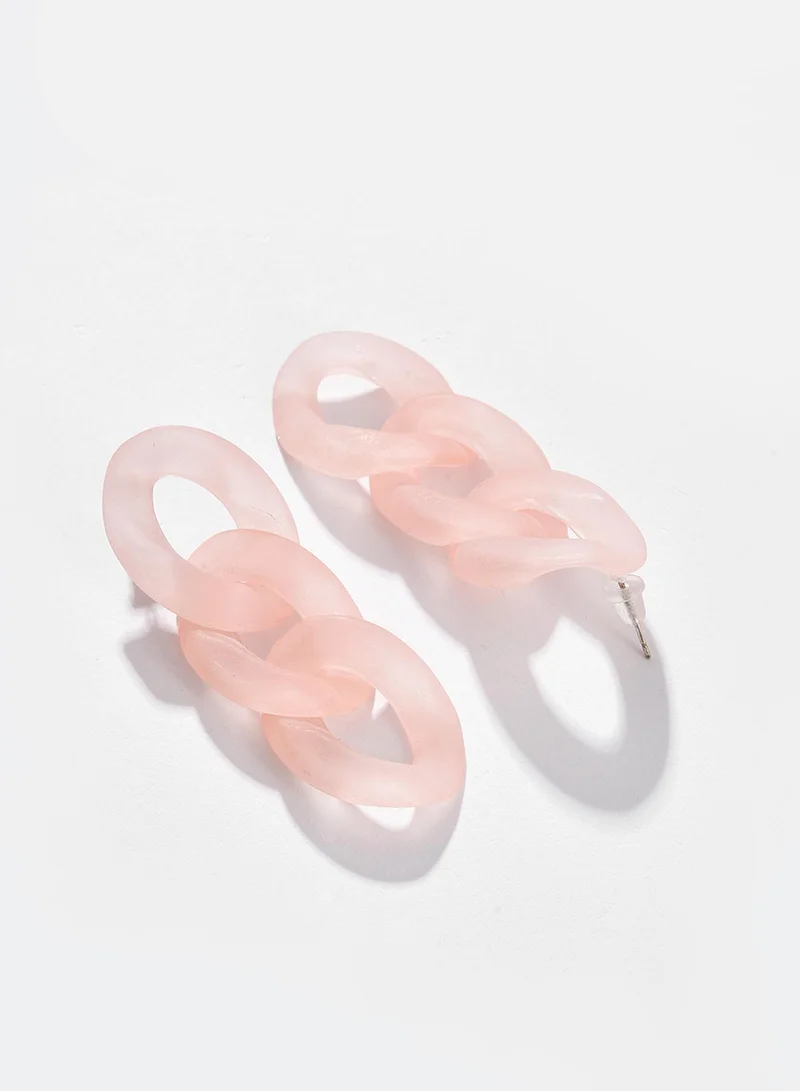 Sohi  Pink Contemporary Artificial Drop Earring Jewellery for Women | Best Price UAE