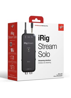 IK Multimedia IK Multimedia iRig Stream Solo - واجهة صوتية للبث المباشر مع مدخل RCA ستيريو ومخرج سماعة رأس مقاس 1/8 بوصة - iOS/Android  - Image 5