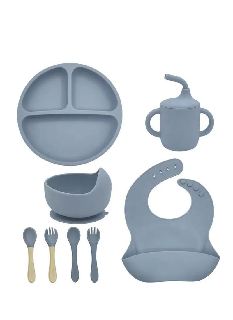 Generic Silicone Baby Cutlery Set - Complete 8 Pieces  - Image 1