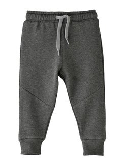 Boys' Charcoal Grey Elastic Waist Joggers with Drawstring
