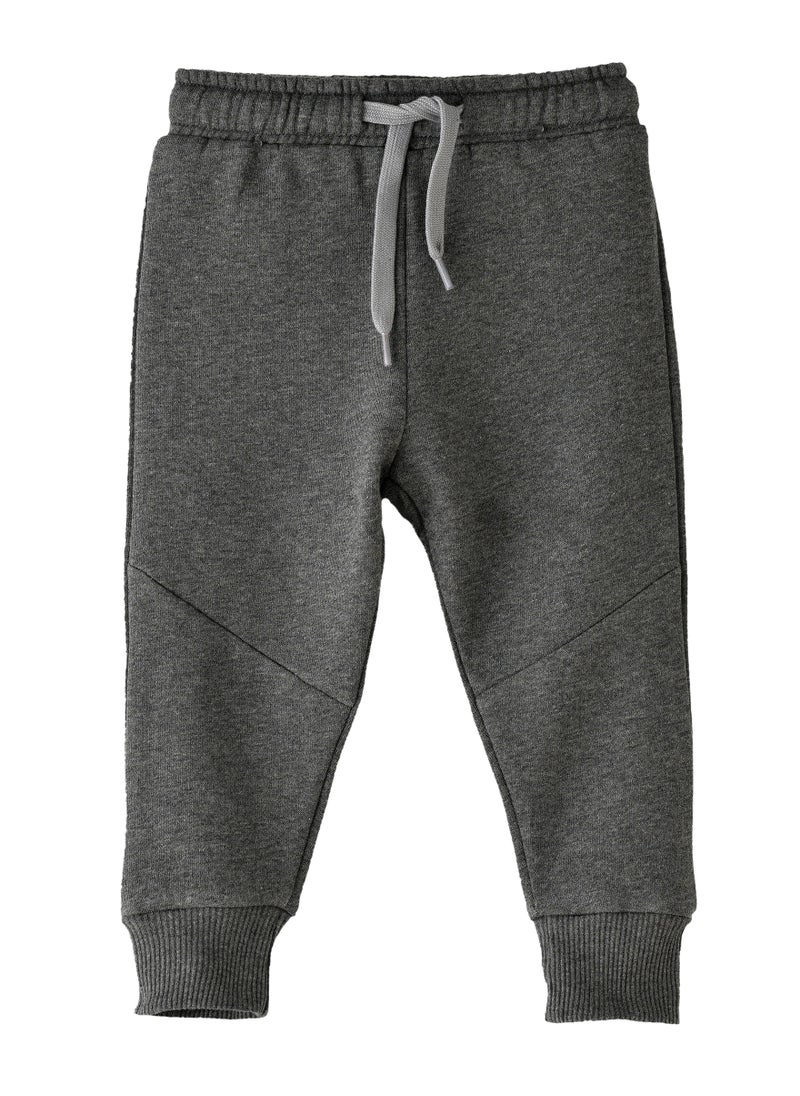 JAM - Boys' Charcoal Grey Elastic Waist Joggers with Drawstring - Image 1