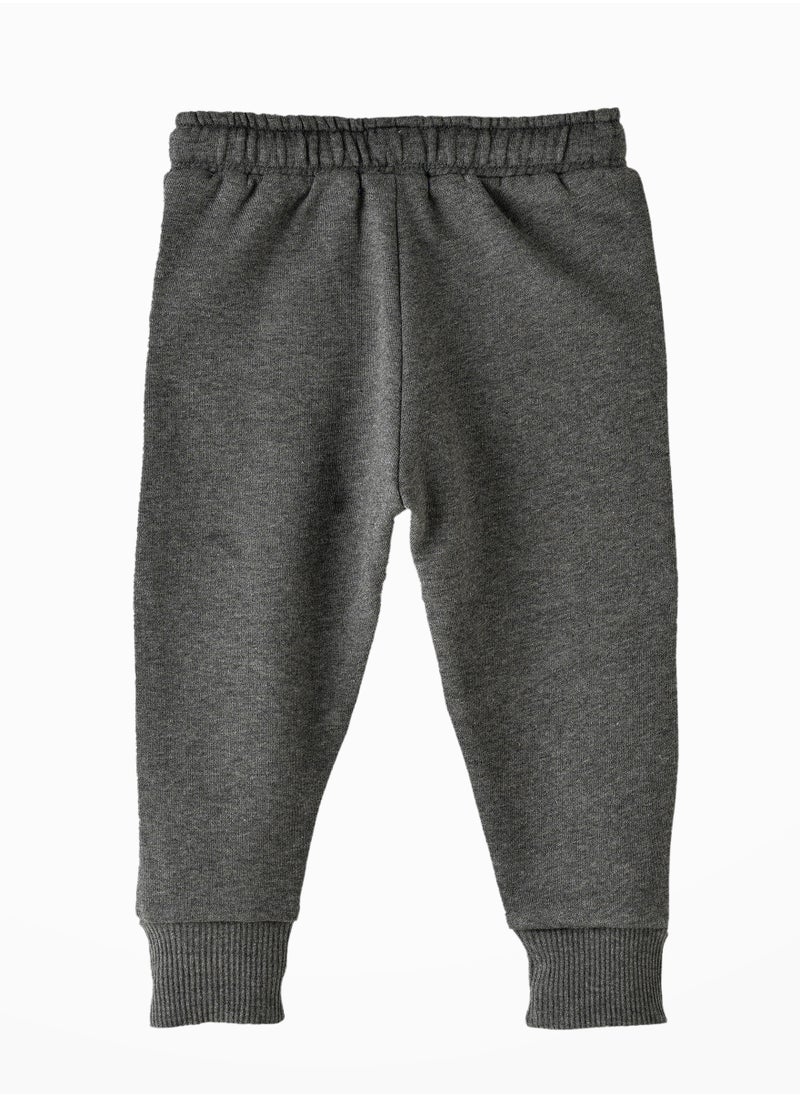 JAM - Boys' Charcoal Grey Elastic Waist Joggers with Drawstring - Image 1