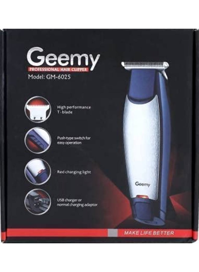 Geemy Professional Wireless Hair Clipper Trimmer, Model GM-6025 - Image 1