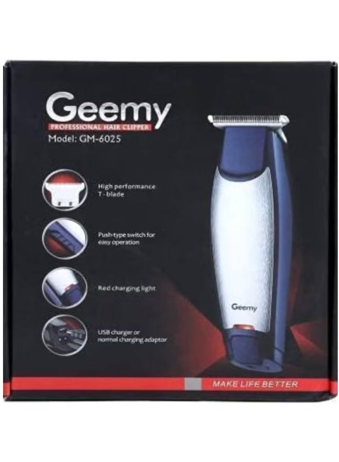 Geemy Professional Wireless Hair Clipper Trimmer, Model GM-6025 - Image 4