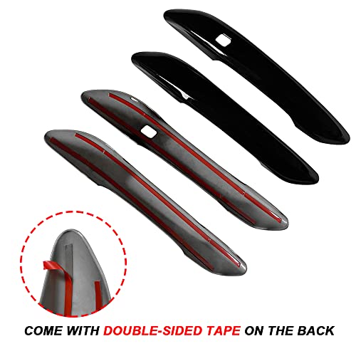 DEYTOP Door Handle Cover Compatible with Hyundai Elantra 2021-2023 Accessories Exterior Door Handle Cover for Hyundai Elantra Accessories Door Handle Protector Trim with 2 Smart Keyhole (Gloss Black) - Image 5