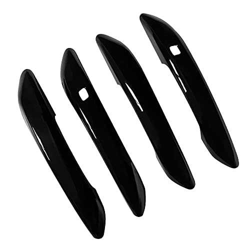 DEYTOP Door Handle Cover Compatible with Hyundai Elantra 2021-2023 Accessories Exterior Door Handle Cover for Hyundai Elantra Accessories Door Handle Protector Trim with 2 Smart Keyhole (Gloss Black) - Image 1