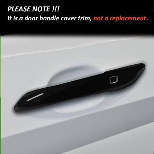 DEYTOP Door Handle Cover Compatible with Hyundai Elantra 2021-2023 Accessories Exterior Door Handle Cover for Hyundai Elantra Accessories Door Handle Protector Trim with 2 Smart Keyhole (Gloss Black) - Image 3
