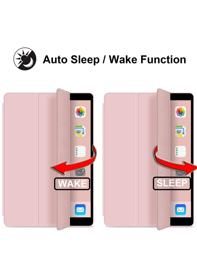 Case for New iPad Air 5th Generation (2022)/iPad Air 4th Generation (2020) 10.9 Inch, with Screen Protector and Auto Wake/Sleep Cover, Pink - Image 3