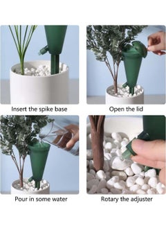 SYOSI 4Pcs Self Watering Spikes Planter Insert Cone Plant Globes Stakes Devices with Rotary Regulator  - Image 4