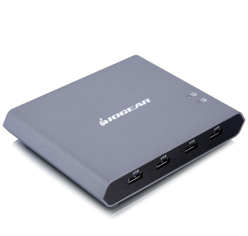 IOGEAR Access Pro Plus 2Port USBC KVM Switch 1 Monitor 2 Computers 4K 60Hz DisplayPort Output 4Port USB Hub 100W Power Thunderbolt 34 Compatible Remote Switch GCS1602CC
