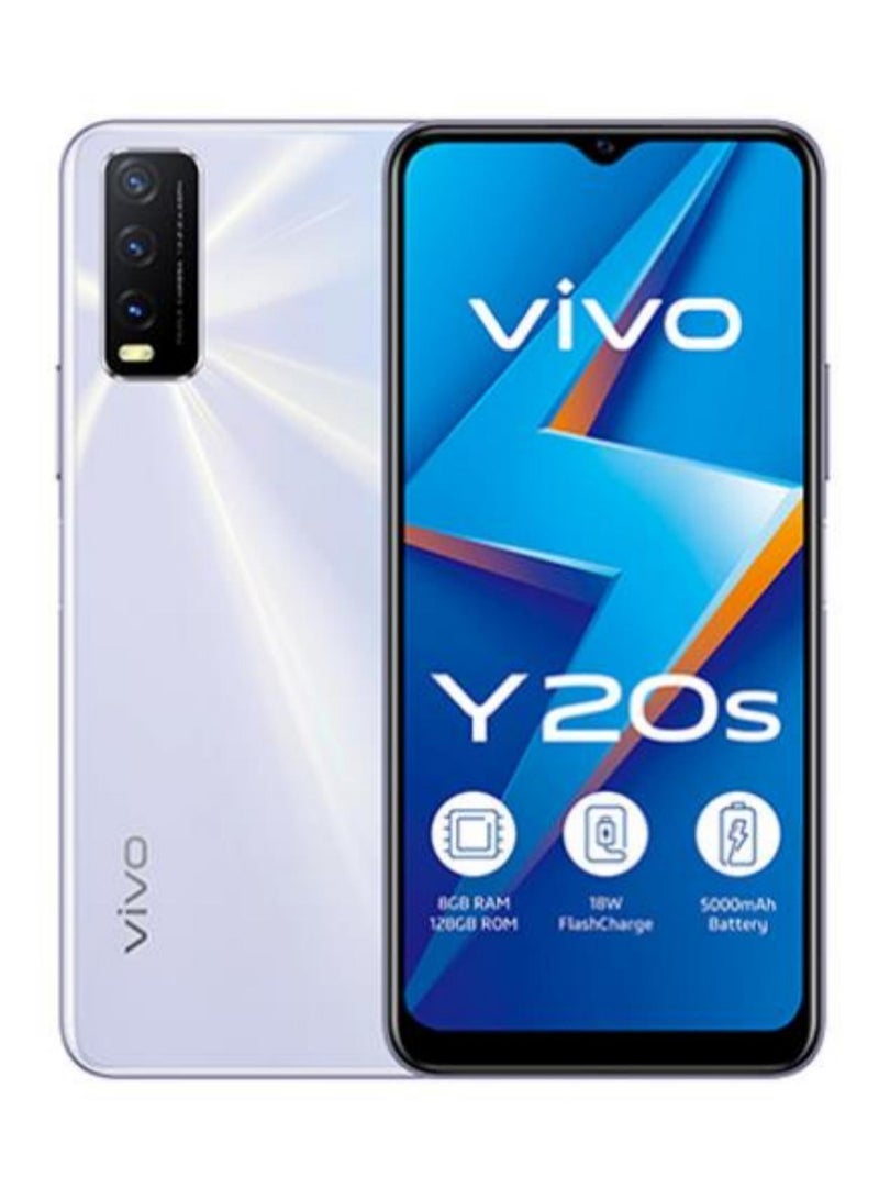 فيفو Y20s ثنائي الشريحة أبيض الفجر 6 جيجابايت رام 128 جيجابايت 4G LTE - Image 1