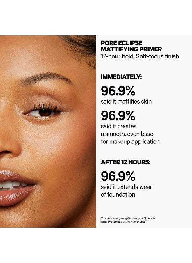 ميلك ميكب برايمر Pore Eclipse Mattifying Primer - 0.68 أونصة سائلة - برايمر للوجه - ينعم البشرة ويتحكم في اللمعان ويقلل من ظهور المسام - يدوم حتى 8 ساعات - غير كوميدوغينيك - نباتي، خالٍ من القسوة على الحيوانات  - Image 4