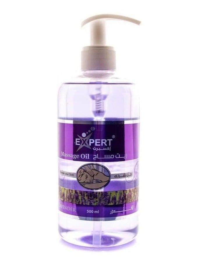 Expert Lavender Body Massage Oil 500ml - Image 2