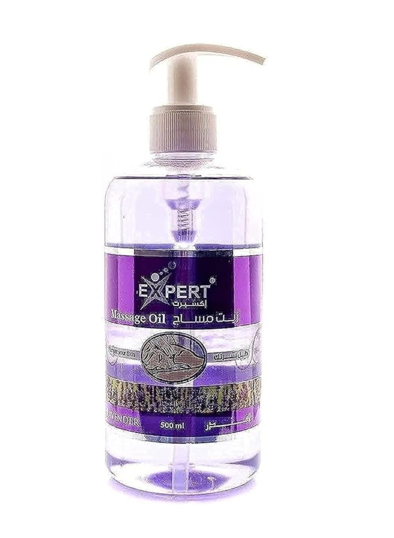 Expert Lavender Body Massage Oil 500ml - Image 1
