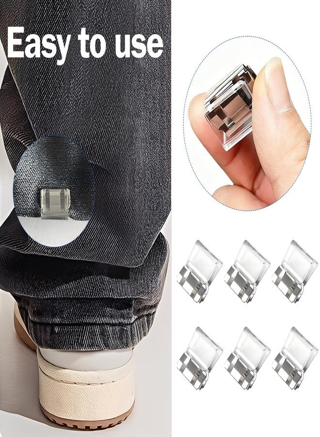 TARINI Pant Leg Clips, Window Stopper, Window Lock, 6 Pcs Invisible Clips - Pant Leg Hem Clips & Window Screen Fasteners, Discreet Clothing & Screen Fixing Clips - Image 3