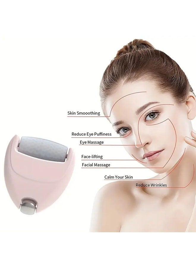 Ice Roller for Face,Two Size Ice Roller for Face Women Daily Care, Massage for Facial Neck Eye, Nice Gift for Friend Daughter Mom Grandma (Pink) - Image 4