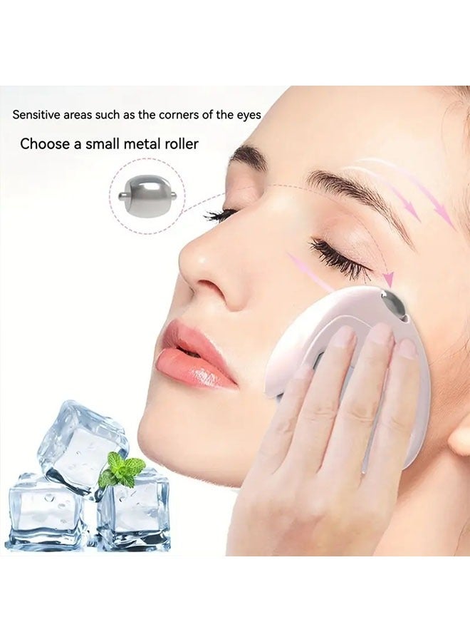 Ice Roller for Face,Two Size Ice Roller for Face Women Daily Care, Massage for Facial Neck Eye, Nice Gift for Friend Daughter Mom Grandma (Pink) - Image 3
