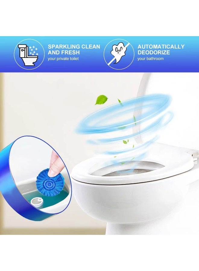 KIISIISO KIISIISO Automatic Toilet Bowl Cleaner Tablets, Bathroom Toilet Tank Cleaner, Blue Clean Bubbles, Strong Detergent Ability, Long-lasting 300 brushes, Mild Fresh Pine Scent (30 Pack) - Image 3