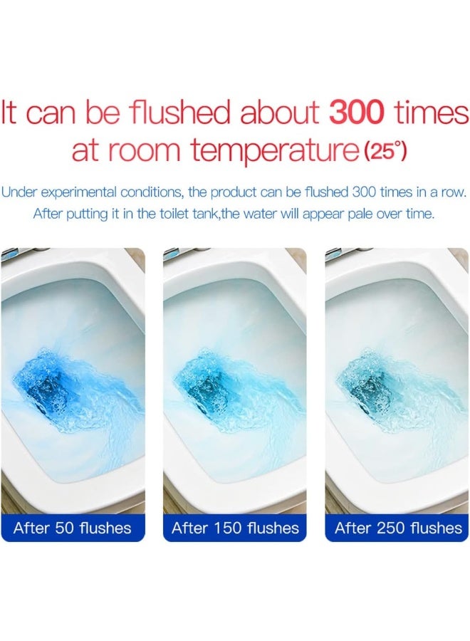 KIISIISO KIISIISO Automatic Toilet Bowl Cleaner Tablets, Bathroom Toilet Tank Cleaner, Blue Clean Bubbles, Strong Detergent Ability, Long-lasting 300 brushes, Mild Fresh Pine Scent (30 Pack) - Image 5