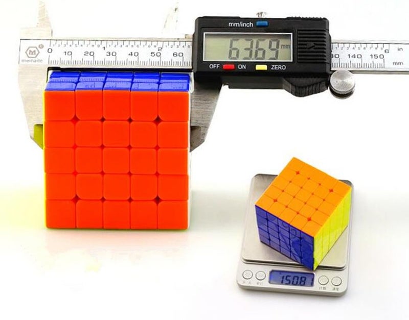 CuberSpeed مكعب كيوبرسبيد مويو 5x5 بدون ملصقات مكعب سحري 5x5x5 بدون ملصقات - Image 5