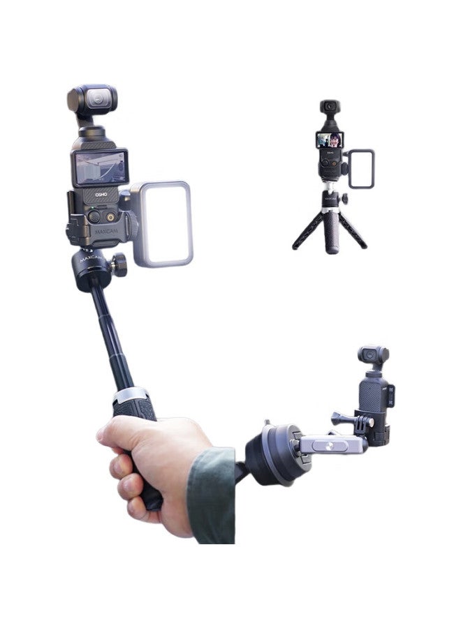 Maxcam/Maisikamu, Suitable For Dji Osmo Pocket 3, Portable Tripod For Pocket Camera, Selfie Stick, Vlog Aluminum Alloy Extension Rod Accessory - Image 3
