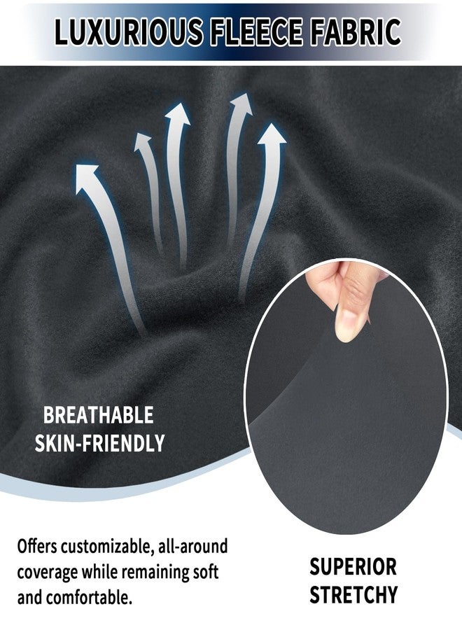 PureFit Additional Seat Cover for Reclining Couch Covers, Super Stretch Recliner Covers for Large Recliner, Reclining Sofa Slipcovers Furniture Protector for Kids Pets with Elastic Bottom, Dark Gray - Image 2