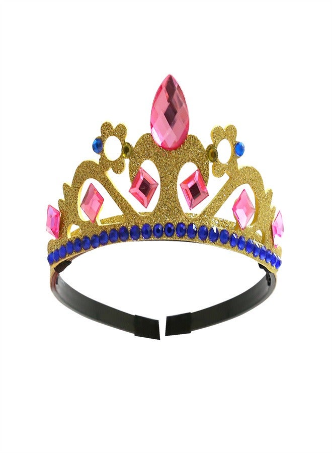 Loquat New Birthday Gift Children's Crown Hairband Rose red  - Image 2