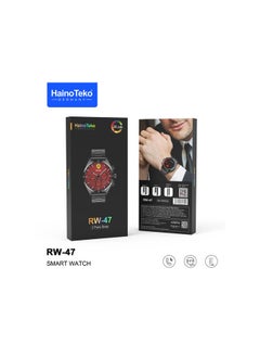 Haino Teko Smart Watch RW47 Round Shape Large Screen AMOLED Display With 3 Pair Straps And Wireless Charger For Men's And Boys  - Image 2
