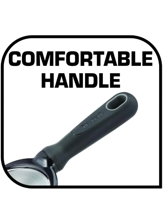 Tefal TEFAL Comfort Pizza Cutter | Kitchen Tool | High-Heat Resistance | Scratch-Free for Cookware | Dishwasher-Safe | Ergonomic Design | Black | Stainless Steel | 2 Years Warranty Silver/Black 26x11x3cm