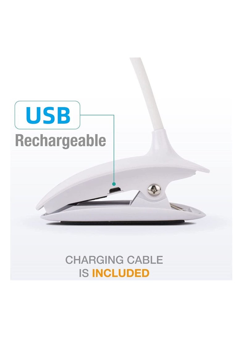 USB ABS Touch Sensor Clip on LED Table Desk Lamp - Image 4