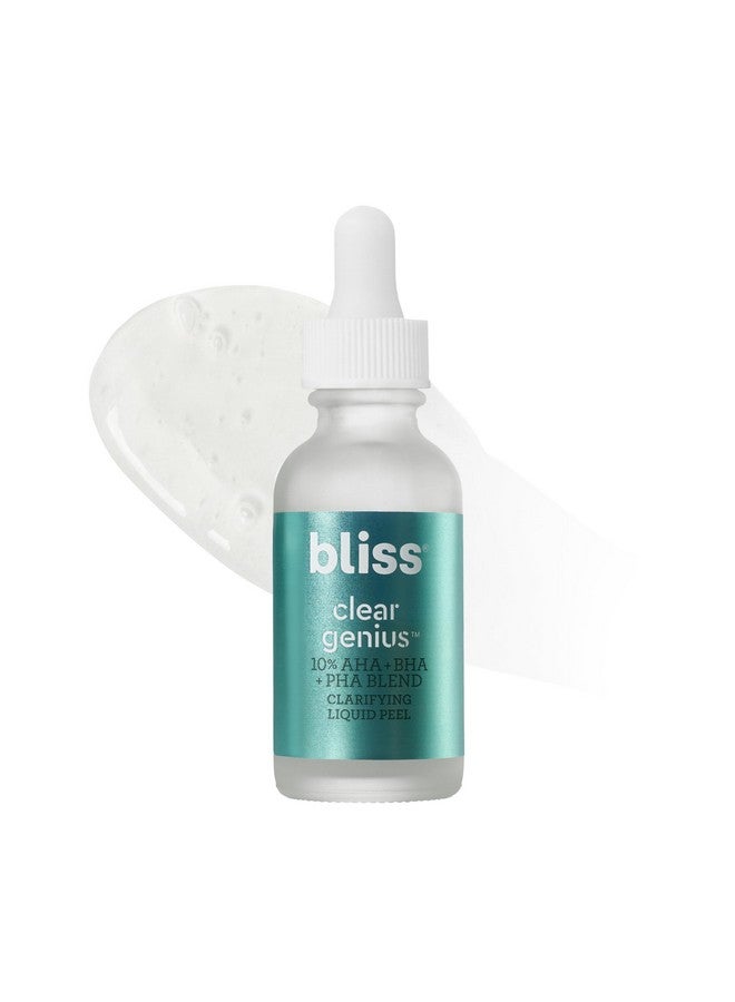 Bliss Clear Genius Clarifying Overnight Liquid Peel - 1 Fl Oz - Clear Pores & Exfoliate Skin - Non-Irritating - Clean - Vegan & Cruelty-Free - Image 1
