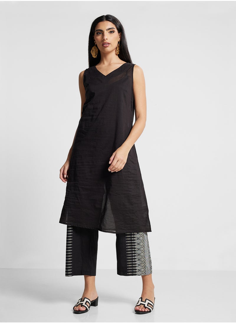 Biba Kurta & Palazzo Set  - Image 4