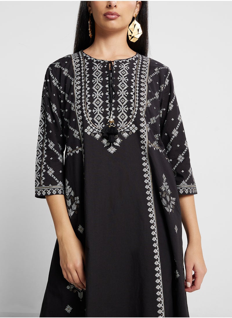 Biba Kurta & Palazzo Set  - Image 3