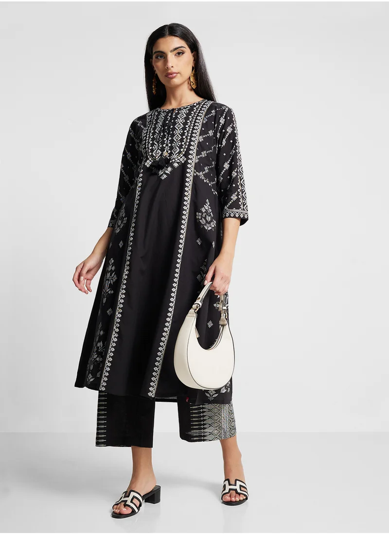 Biba Kurta & Palazzo Set