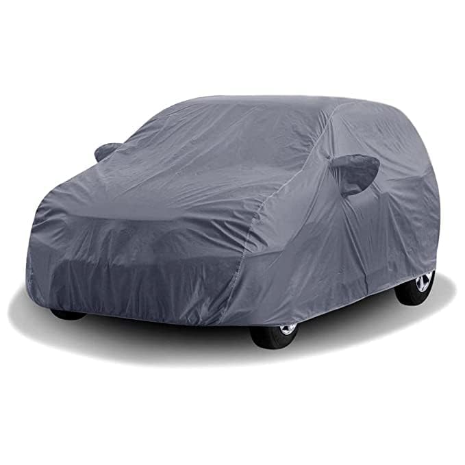Carigiri Grey Car Body Cover for Hyundai Eon(Triple Stitched,Mirror Pockets,UV Resistant,Dustproof)(Models-2011, 2012, 2013, 2014, 2015, 2016, 2017, 2018, 2019, 2020, 2021) - Image 5