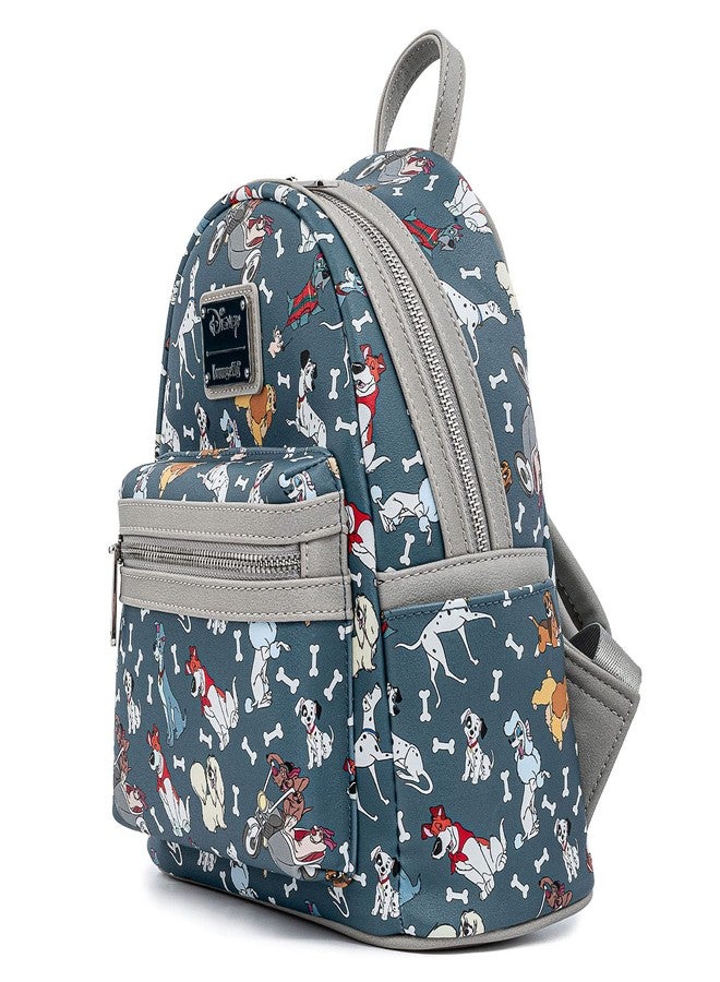 Loungefly Disney Dogs Mini-Backpack Handbag All Over Print Lady Tramp Dalmatians - Image 3