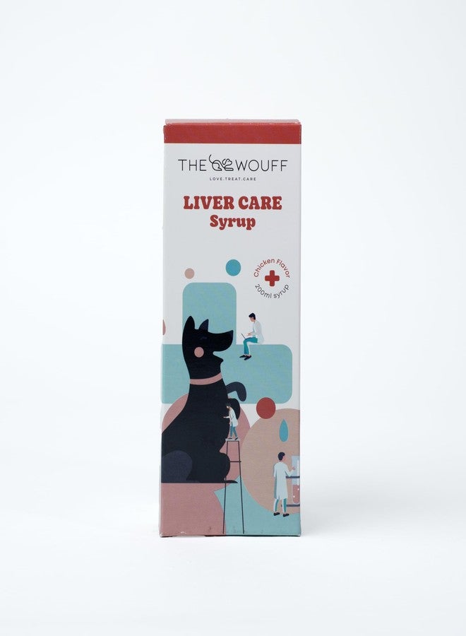 The Wouff Liver Care Syrup for Dogs & Cats - Chicken Flavour, 200ml | Supports Liver Health & Detox | Veterinary Formula Pet Supplement - Image 1