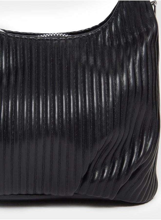 Styli Textured Mini Handbag with Detachable Strap  - Image 3