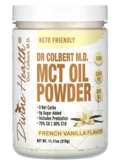 Divine Health Dr Colbert M.D. MCT Oil Powder French Vanilla 11.11 oz (315 g) 