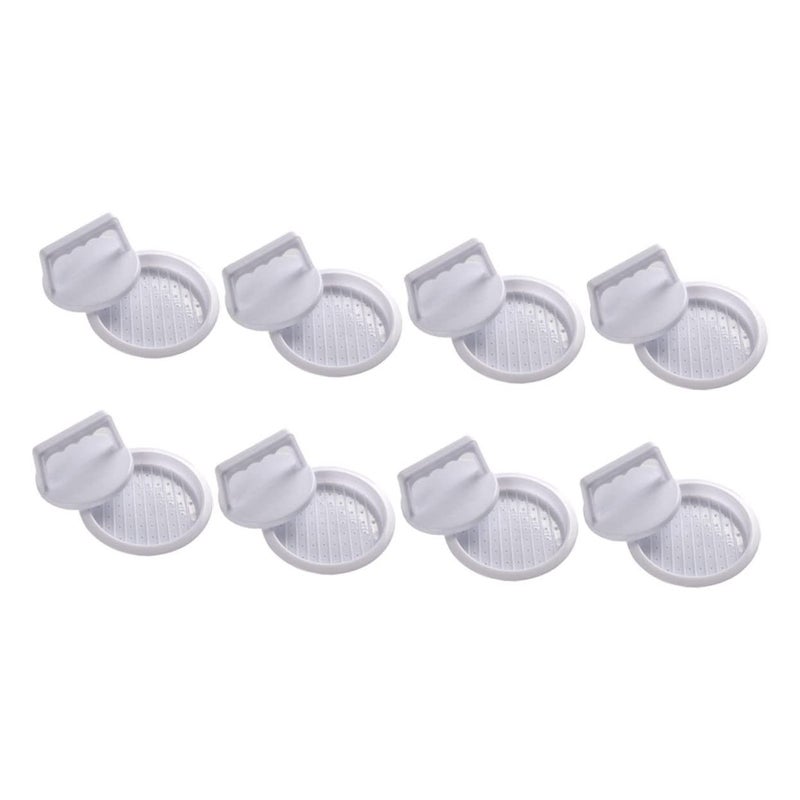 8Pcs Stainless Steel Burger Press Hamburger Masher Meat Molds Kitchen Accessories - Image 2