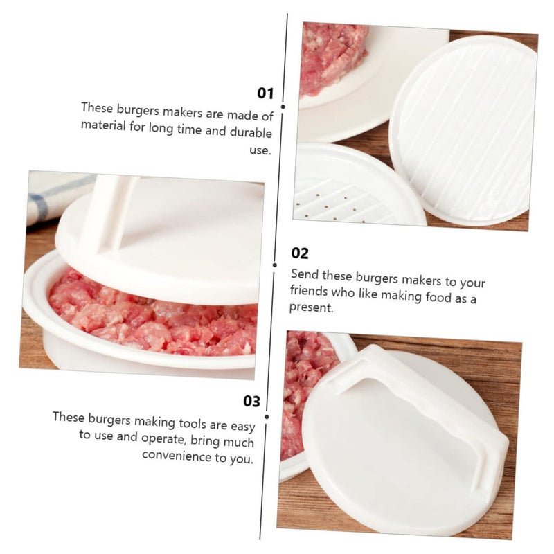 8Pcs Stainless Steel Burger Press Hamburger Masher Meat Molds Kitchen Accessories - Image 4