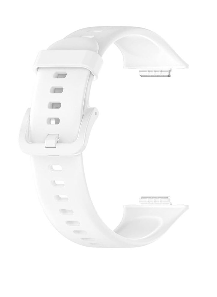 Generic Replacement Strap Compatible for Honor Band 8 Huawei Band 8 Silicone Waterproof Smart Watch Band (white)  - Image 3