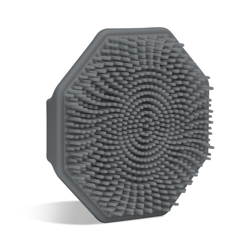 Sud Scrub® Antimicrobial Silicone Face Scrubber, 1 Pack, Gentle Face Exfoliator for Sensitive Skin, Eco Friendly Facial Cleansing Brush, Exfoliating Face Brush for Men and Women (Charcoal) - Image 1