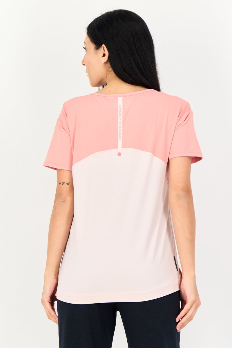 UNDER ARMOUR Women Loose Fit Short Sleeve Training T-Shirt, Multicolor - Image 3