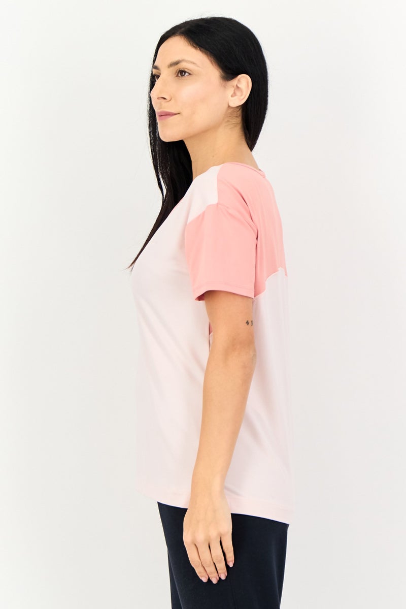 UNDER ARMOUR تي شيرت تدريب قصير الأكمام فضفاض للنساء، متعدد الألوان - Image 2