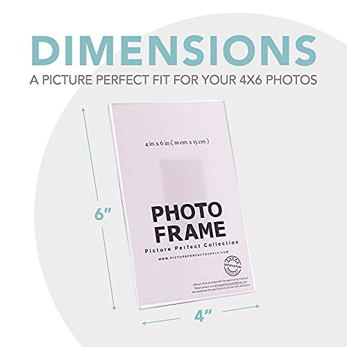 pbf PHOTO BOOTH FRAMES 4x6 Clear Acrylic Picture Frame Magnet; Magnetic Acrylic Photo Frames (10) - Image 5