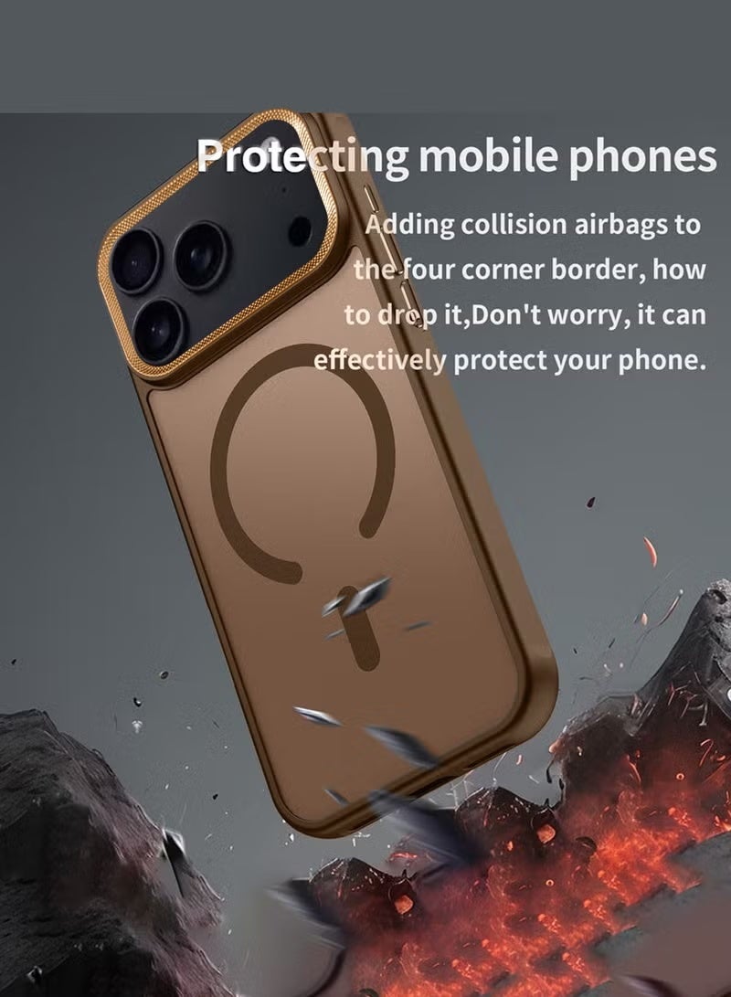 TIGER Apple iPhone 17 Pro Max 5G 2025 Hard Silicone Hybrid Case Cover in Rich Brown – Slim, Lightweight, Translucent Protective Design with Stylish Matte Finish – Magnetic MagSafe Compatible for Secure Wireless Charging and Enhanced Grip (Model MCMPMN) - Image 3