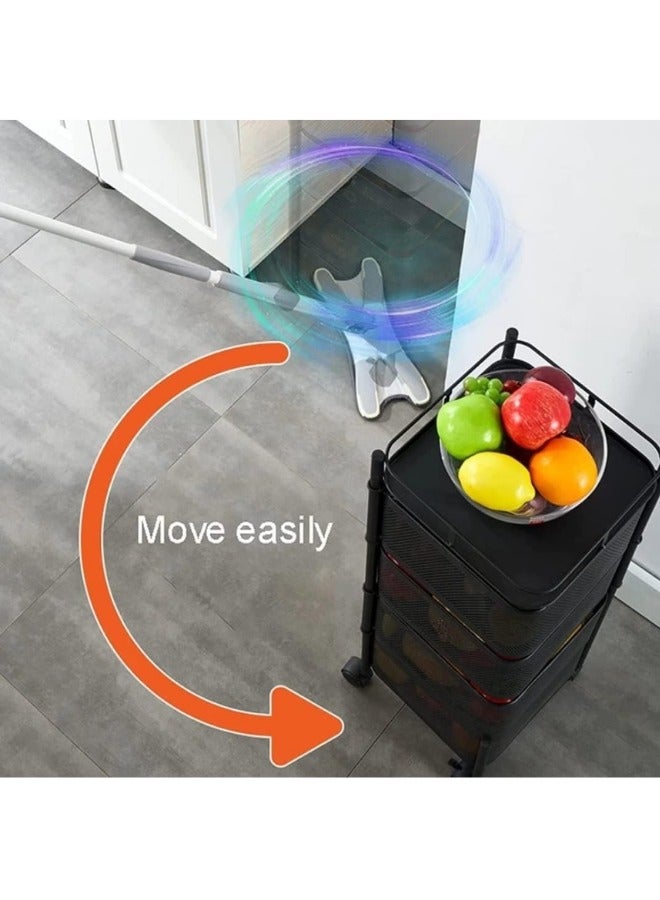 Prince Multi-Layer Kitchen Storage Shelf, Rotatable Kitchen Fruit Vegetable Storage Basket - Image 3