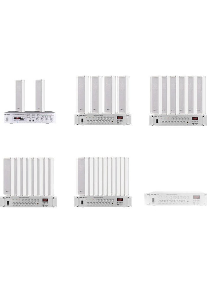 SAST 40W Outdoor Waterproof Column Speaker, Outdoor Constant Voltage Wall-Mounted Speaker, School Shop Park Campus Background Music Loudspeaker Public Address System Player - Image 2